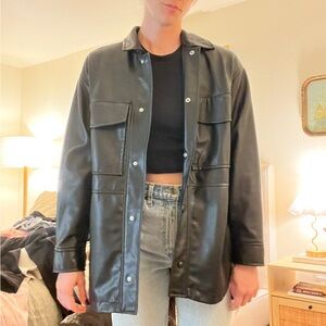 ZARA leather jacket / shacket